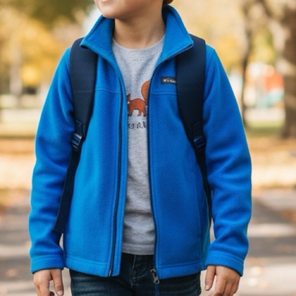 Columbia Kids Bright Blue Fleece Jacket